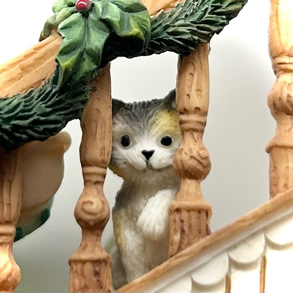 Mary's Moo Moos Enesco 1999 I Thought I Herd Him #548693 Christmas Figure w/Box - Picture 3 of 13